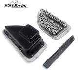 BUFEETERS  Front Grille Pair Air Side Vents Fit For 2006 2007 2008 2009 Range Rover Sport,Honeycomb Style,Gloss Black