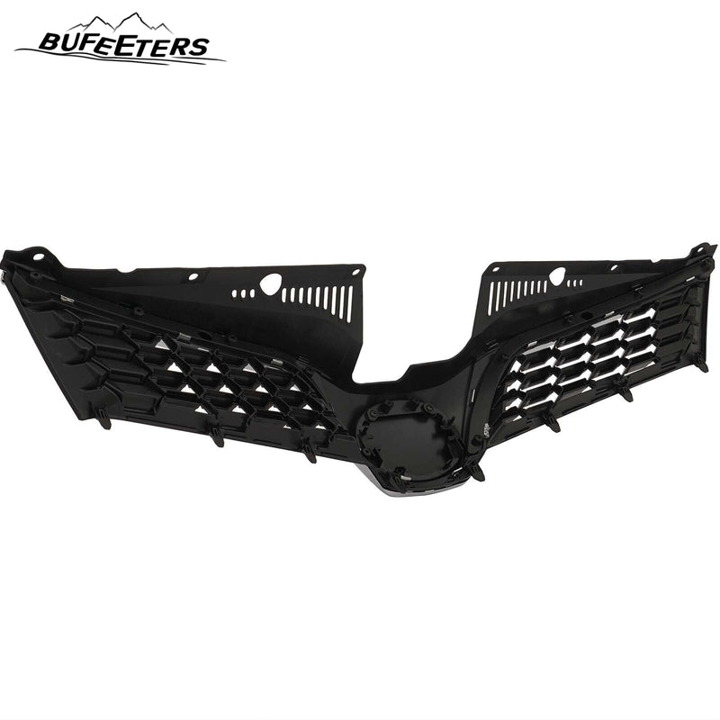 BUFEETERS Front Bumper Grille Model Mesh Grill Trim Fit For 2018 2019 2020 Toyota Sienna,Mesh Style,Chrome&Black