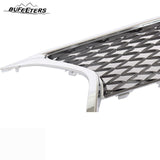 BUFEETERS 2PCS Front Upper Lower Grille Fit For 2013 2014 2015 Lexus RX350 F-Sport,Factory Style,Chrome&Black