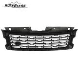 BUFEETERS Front Bumper Upper Grille Fit For 2018 2019 2020 2021 2022 Range Rover,2023 Style,Gloss Black