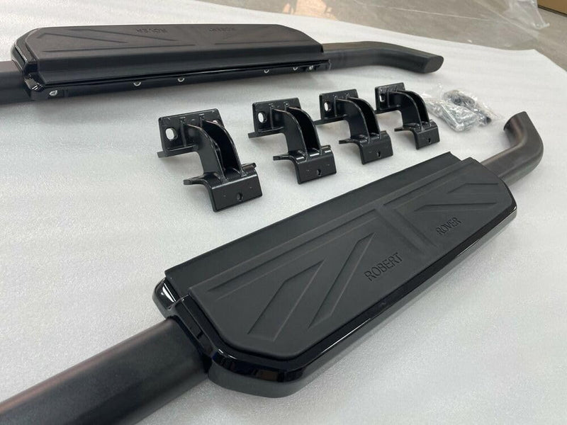 BUFEETERS Side Steps Running Boards Nerf Bars Fit For 2020 2021 2022 2023 2024 Land Rover Defender 90 L663,Black