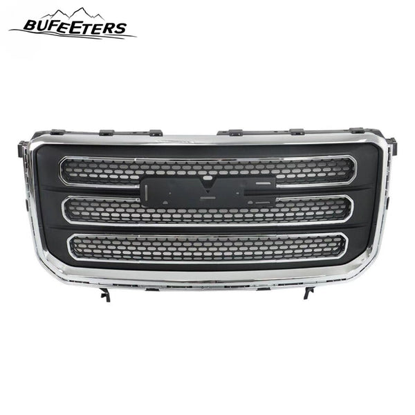 BUFEETERS Front High Chrome Shell Grille Assembly Fit For 2013 2014 2015 2016 GMC Acadia SLT,Chrome&Dark Gray
