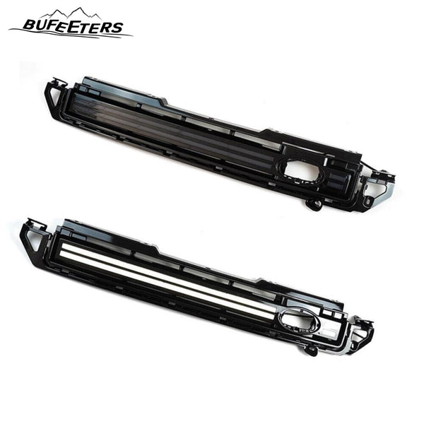 BUFEETERS  LED Grille Trim Strips Fit For 2020 2021 2022 2023 2024 Defender 90 110 130,LED lights Style,Black