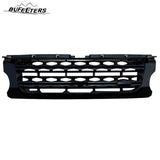 BUFEETERS 3Pcs Front Side Grille Vent Mesh Bar Trim Fit For 2014 2015 2016 Discovery 4 LR4,Mesh Style,Full Gloss Black