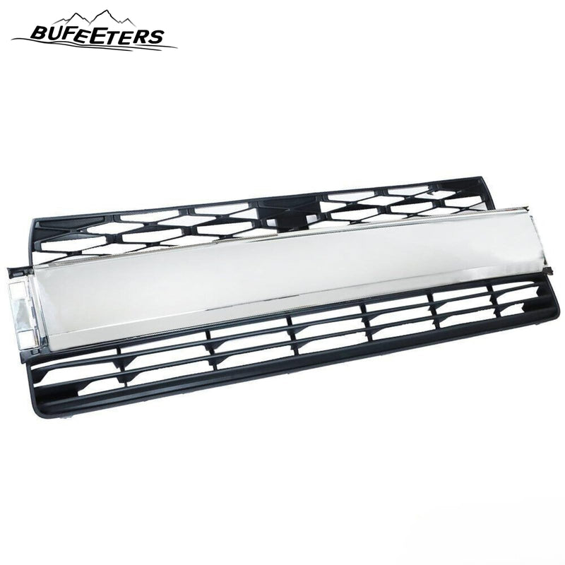 BUFEETERS  Front Bumper Center Grille Fit For 2014 2015 2016 2017 2018 2019 2020 Toyota 4Runner Limited,Mesh Style,Chrome＆Black