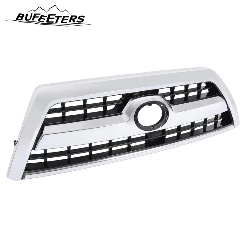 BUFEETERS Front Bumper Upper Grille Grill   Fit For 2006 2007 2008 2009 Toyota 4Runner SR5 Sport Model,Black&Chrome