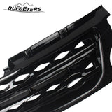 BUFEETERS Front Bumper Upper Grille Fit For 2014 2015 2016 Land Rover LR4 Discovery 4 L319,Mesh Style,Gloss Black