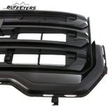BUFEETERS  Front Bumper Upper Grille Fit For 2020 2021 2022 2023 GMC Acadia SLE SLT,Mesh Style,Gloss Black