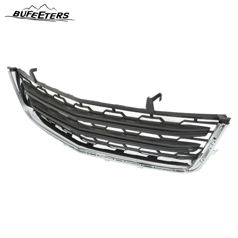 BUFEETERS  Front Bumper Lower Grille Fit For 2013 2014 2015 2016 2017 Chevy Chevrolet Traverse,Honeycomb Style,Chrome&Black