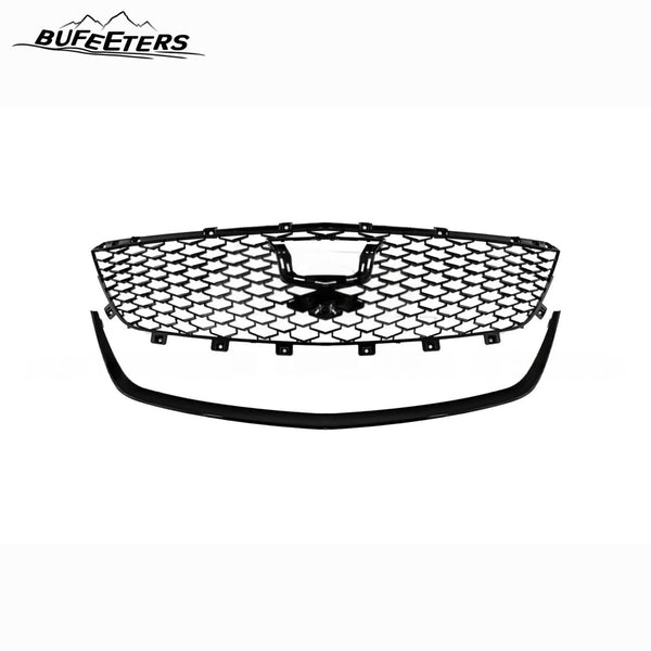 BUFEETERS  Front Bumper Upper Grille Fit For 2020 2021 2022 2023 2024 Cadillac CT5,CT5-V Blackwing Style,Gloss Black