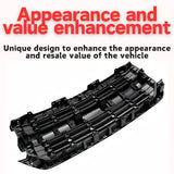 BUFEETERS  Front Upper Grille Fit For 2016 2017 2018 2019 Chevy Silverado 1500,Honeycomb Style,Gloss Black