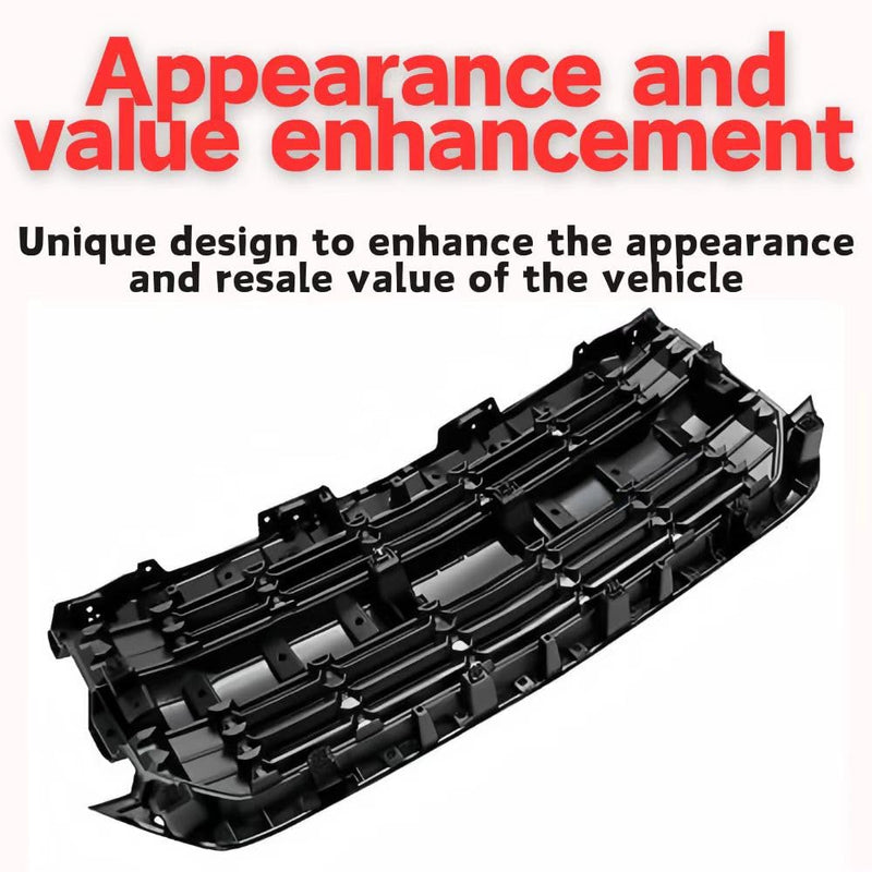 BUFEETERS  Front Upper Grille Fit For 2016 2017 2018 2019 Chevy Silverado 1500,Honeycomb Style,Gloss Black
