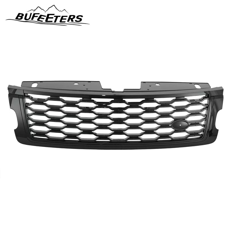 BUFEETERS Front Bumper Upper Grille Fit For 2018 2019 2020 2021 2022 Land Rover Range Rover Vogue L405,Gloss Black