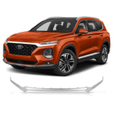 BUFEETERS   3PCS Front Bumper Grille Molding Hood Trim Fit For 2019 2020 Hyundai Santa Fe,Silver