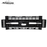 BUFEETERS Front Bumper Upper Grille Fit For 2017 2018 2019 F-250 F-350 F-450 F-550 Super Duty,XL Style,Chrome&Black