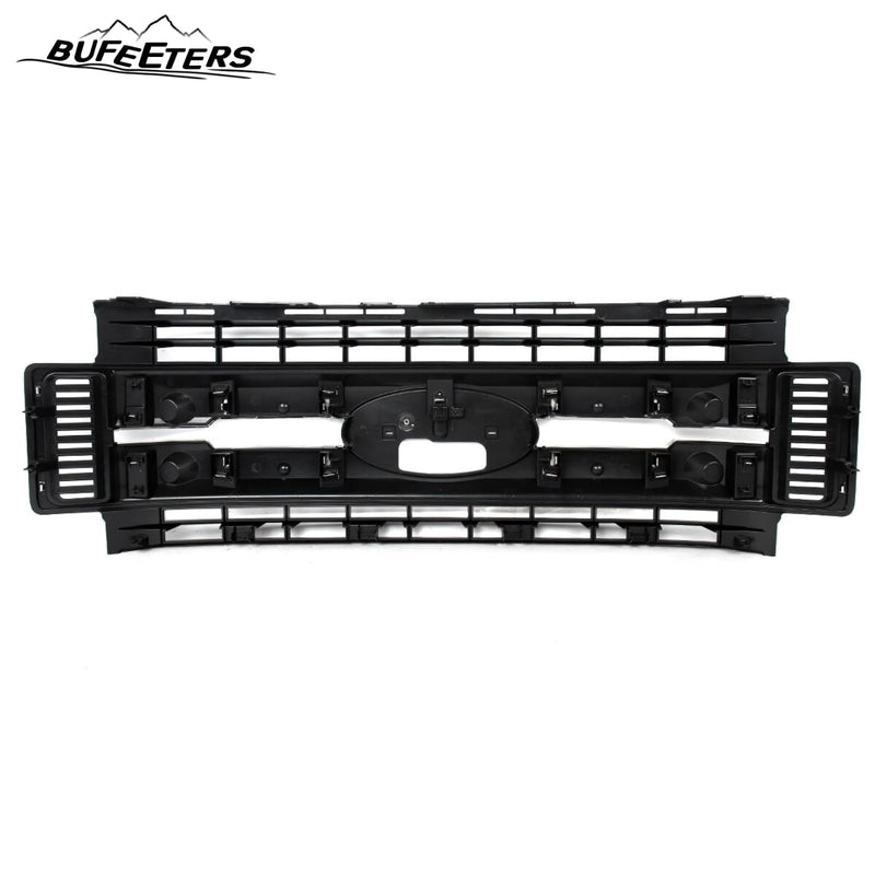 BUFEETERS Front Bumper Upper Grille Fit For 2017 2018 2019 F-250 F-350 F-450 F-550 Super Duty,XL Style,Chrome&Black