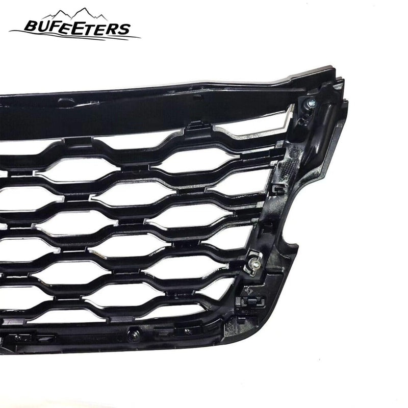 BUFEETERS  Front Bumper Upper Grille Fit For Range Rover Velar 2018 2019 2020 2021 2022 2023,Honeycomb Style,Gloss Black