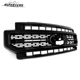 BUFEETERS Front Bumper Upper Grille Fit For 2020 2021 2022 F-250 F-350 F-450 F-550 Super Duty,Lariat Sport Style,Gloss Black