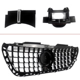 BUFEETERS  Front Bumper Upper Grille Fit For Mercedes Benz Sprinter W907 W910 2018 2019 2020 2021 2022 2023,GT Style,Chrome&Black