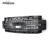 BUFEETERS Front Bumper Upper Grille Fit For 2017 2018 2019 F-250 F-350 F-450 F-550 Super Duty,Platinum Style,J7 Magnetic Metallic&Matte Black