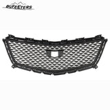 BUFEETERS   Front Bumper Upper Grille Fit For 2016 2017 2018 2019 2020 2021 2022 Cadillac XT5,Diamond Style,Black