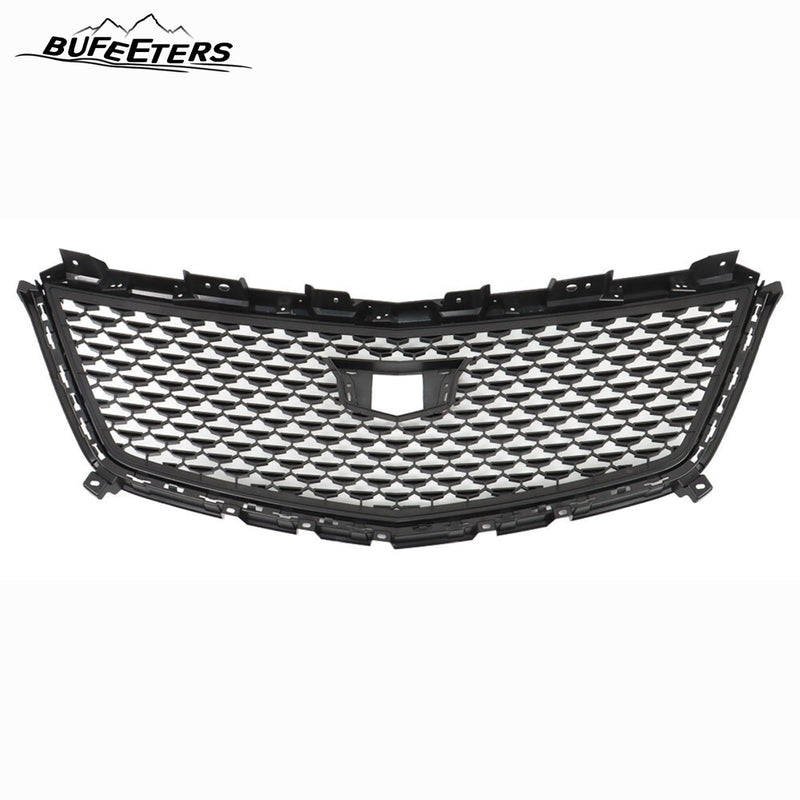 BUFEETERS   Front Bumper Upper Grille Fit For 2016 2017 2018 2019 2020 2021 2022 Cadillac XT5,Diamond Style,Black