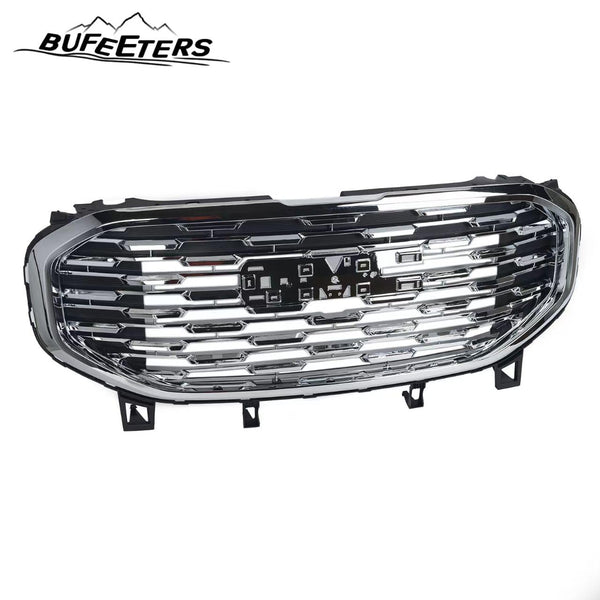 BUFEETERS  Front Upper Grille Assembly Chrome Fit For 2018 2019 2020 2021 GMC Terrain,Denali Style