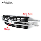 BUFEETERS Front Bumper Upper Grille Fit For 2019 2020 2021 Chevy Silverado 1500,Factory Style,Chrome&Matte Black