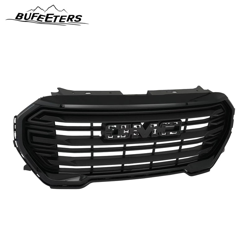 BUFEETERS  Front Bumper Upper Grille Grill Fit For 2022 2023 GMC Terrain,Denali Style,Gloss Black