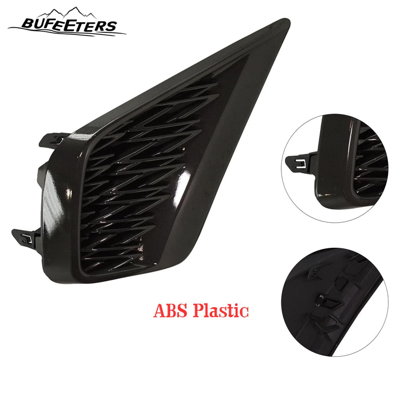 BUFEETERS  Front Bumper Grille Set Driver and Passenger Side Fit For 2018 2019 2020 2021 Lexus NX300,Black