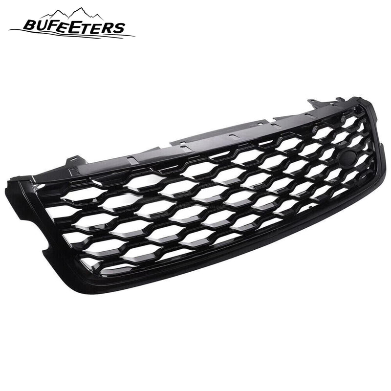 BUFEETERS  Front Bumper Upper Grille Fit For Range Rover Velar 2018 2019 2020 2021 2022 2023,Honeycomb Style,Gloss Black