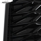 BUFEETERS  Front Bumper Upper Grille Fit For 2022 2023 INFINITI QX60,Mesh Style,Gloss Black