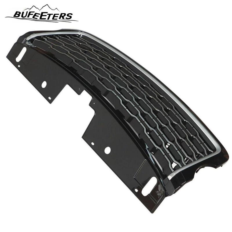 BUFEETERS Front Bumper Upper Grille Fit For 2013 2014 2015 2016 2017 Land Rover Range Rover Vogue L405,Mesh Style,Chrome&Black
