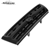 BUFEETERS Front Upper Grille Shell w/Badge Slot Fit For Toyota 4Runner 1999 2000,Factory Style,Black