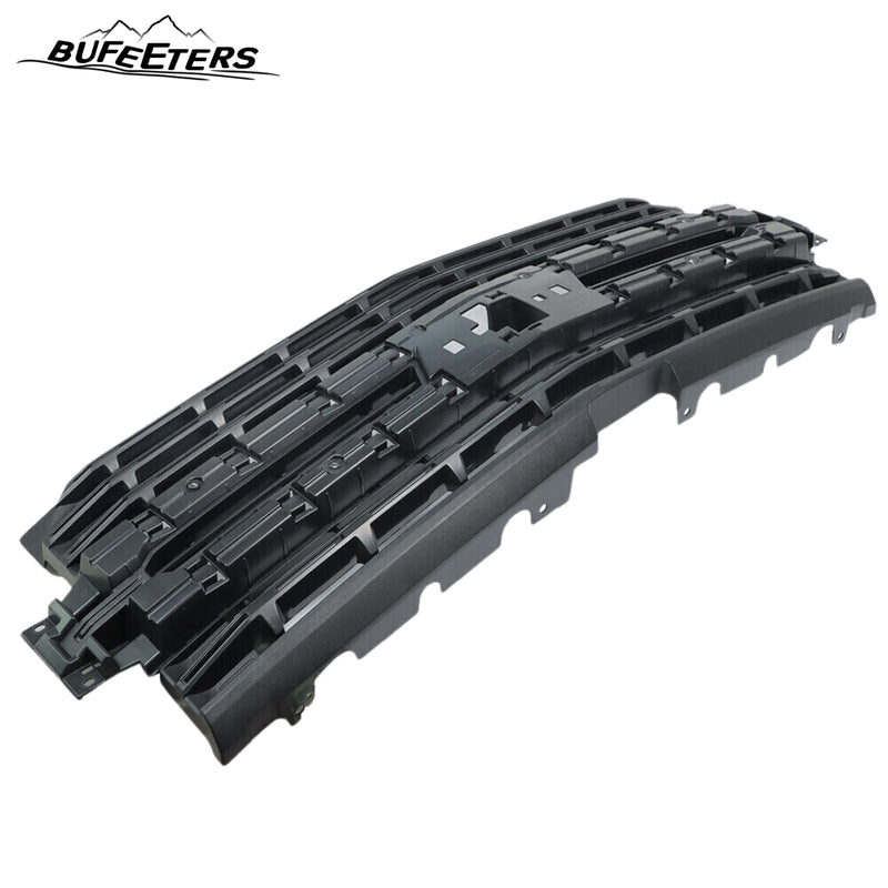 BUFEETERS Front Bumper Upper Grille Assembly Fit For 2019 2020 2021 2022 Chevy Silverado 1500,Horizontal Billet Style,Black