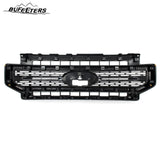 BUFEETERS Front Bumper Upper Grille Fit For 2020 2021 2022 F-250 F-350 F450 F550 Super Duty,Lariat Sport Style,Oxford White&Black