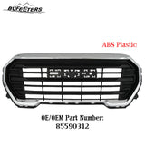 BUFEETERS  Front Bumper Upper Grille Fit For 2022 2023 GMC Terrain,Denali Style,Chrome&Black