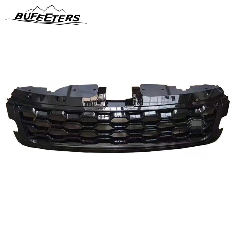 BUFEETERS Front Bumper Upper Grille Fit For 2020 2021 2022 2023 2024 Land Rover Range Rover Evoque L551,Mesh Style,Black