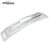 BUFEETERS Front Bumper Upper Grille Overlay Grill Covers Fit For 2017 2018 2019 F-250 F-350 F-450 F-550 Super Duty XLT&XL,Factory Style,Chrome&Silver