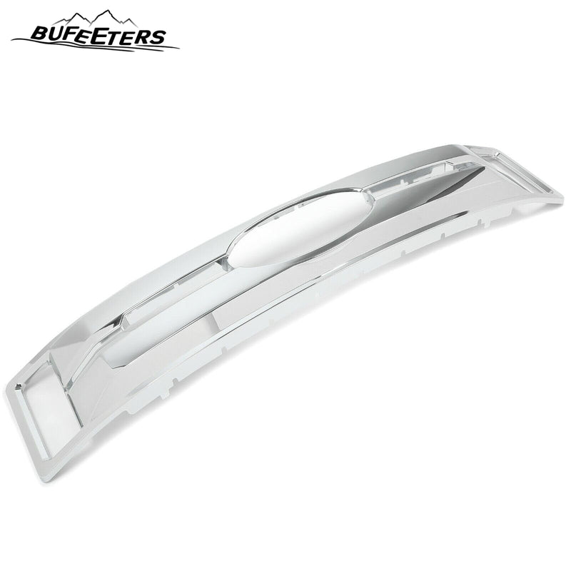 BUFEETERS Front Bumper Upper Grille Overlay Grill Covers Fit For 2017 2018 2019 F-250 F-350 F-450 F-550 Super Duty XLT&XL,Factory Style,Chrome&Silver