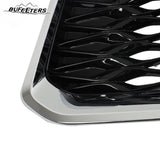 BUFEETERS  Front Bumper Upper Grille Fit For 2022 2023 INFINITI QX60,Mesh Style,Chrome&Black