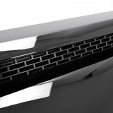 BUFEETERS New Front Upper Hood Bulge Molding Grille Trim Fit For 2014 2015 2016 2017 2018 2019 2020 2021 Toyota Tundra,Gloss Black