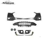 BUFEETERS 10PCS New Complete Front Bumper Grille Set Fit For 2018 2019 2020 2021 Chevy Chevrolet Traverse,Mesh Style,Chrome&Black