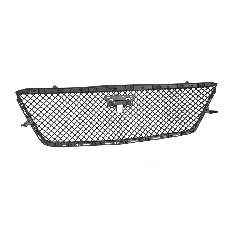 BUFEETERS  Front Upper Grille With Frame Fit For 2019 2020 Cadillac CT6,Honeycomb Style,Gloss Black