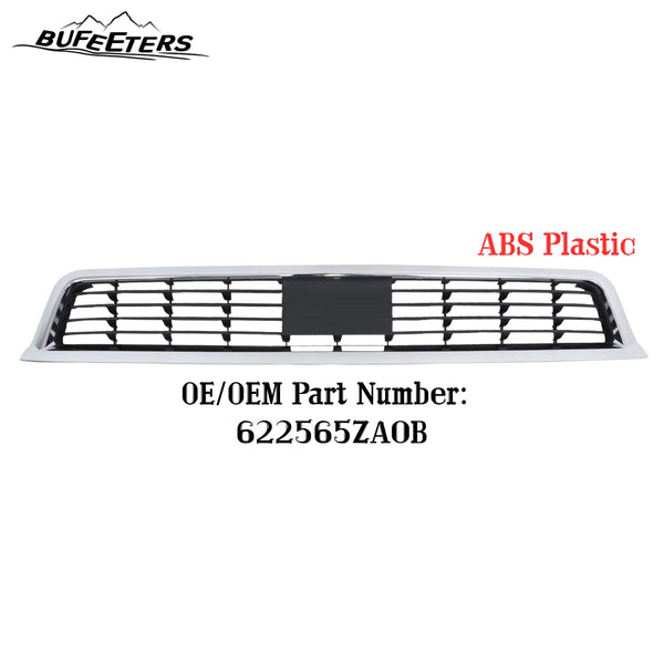 BUFEETERS  Front Bumper Lower Grille Fit For 2015 2016 2017 INFINITI QX80,Mesh Style,Chrome&Black