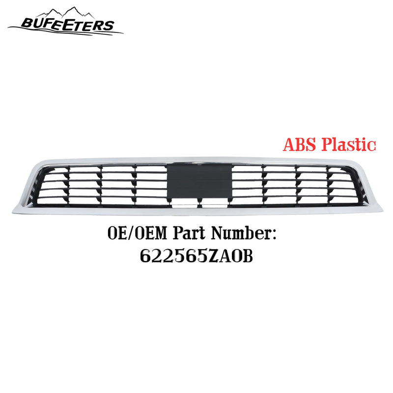 BUFEETERS  Front Bumper Lower Grille Fit For 2015 2016 2017 INFINITI QX80,Mesh Style,Chrome&Black