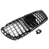 BUFEETERS  Front Bumper Upper Grille Fit For Mercedes Benz Sprinter W907 W910 2018 2019 2020 2021 2022 2023,GT Style,Chrome&Black