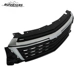BUFEETERS  Front Bumper Upper Grille Fit For 2022 2023 Chevy Chevrolet Traverse,Horizontal Billet Style,Chrome&Black