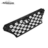 BUFEETERS   Front Bumper Grille W/ Camera Hole Fit For 2019 2020 Hyundai Santa Fe,Full Black