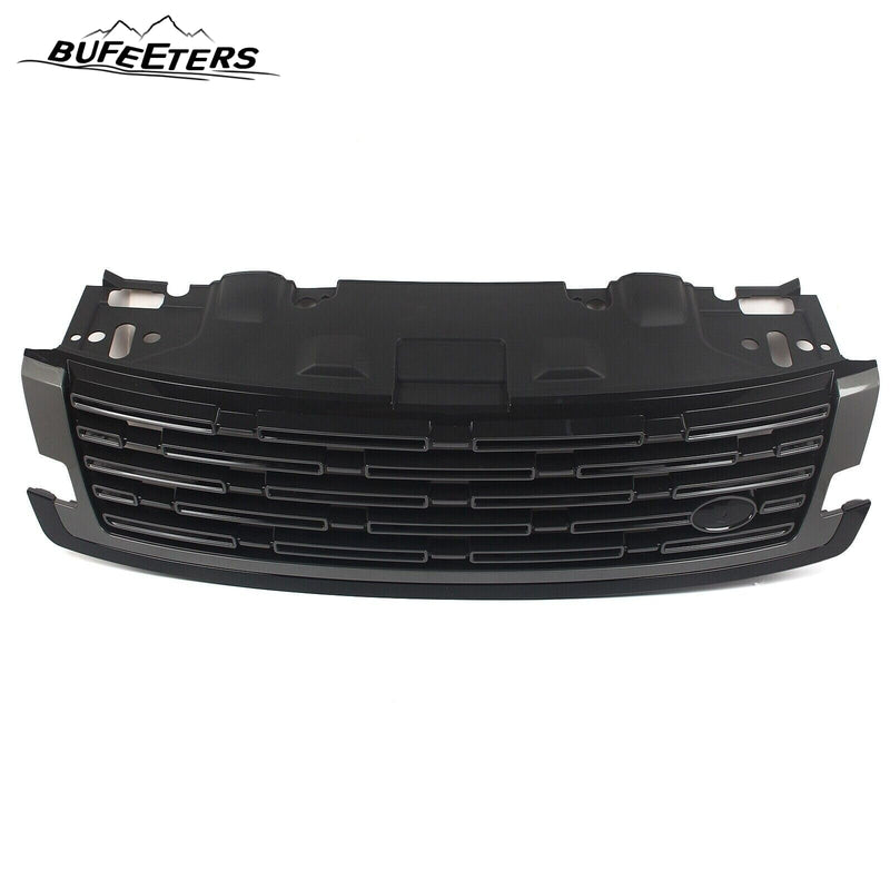 BUFEETERS Front Bumper Upper Grille Fit For 2023 Land Rover Range Rover Vogue,Mesh Style,Black&Gray